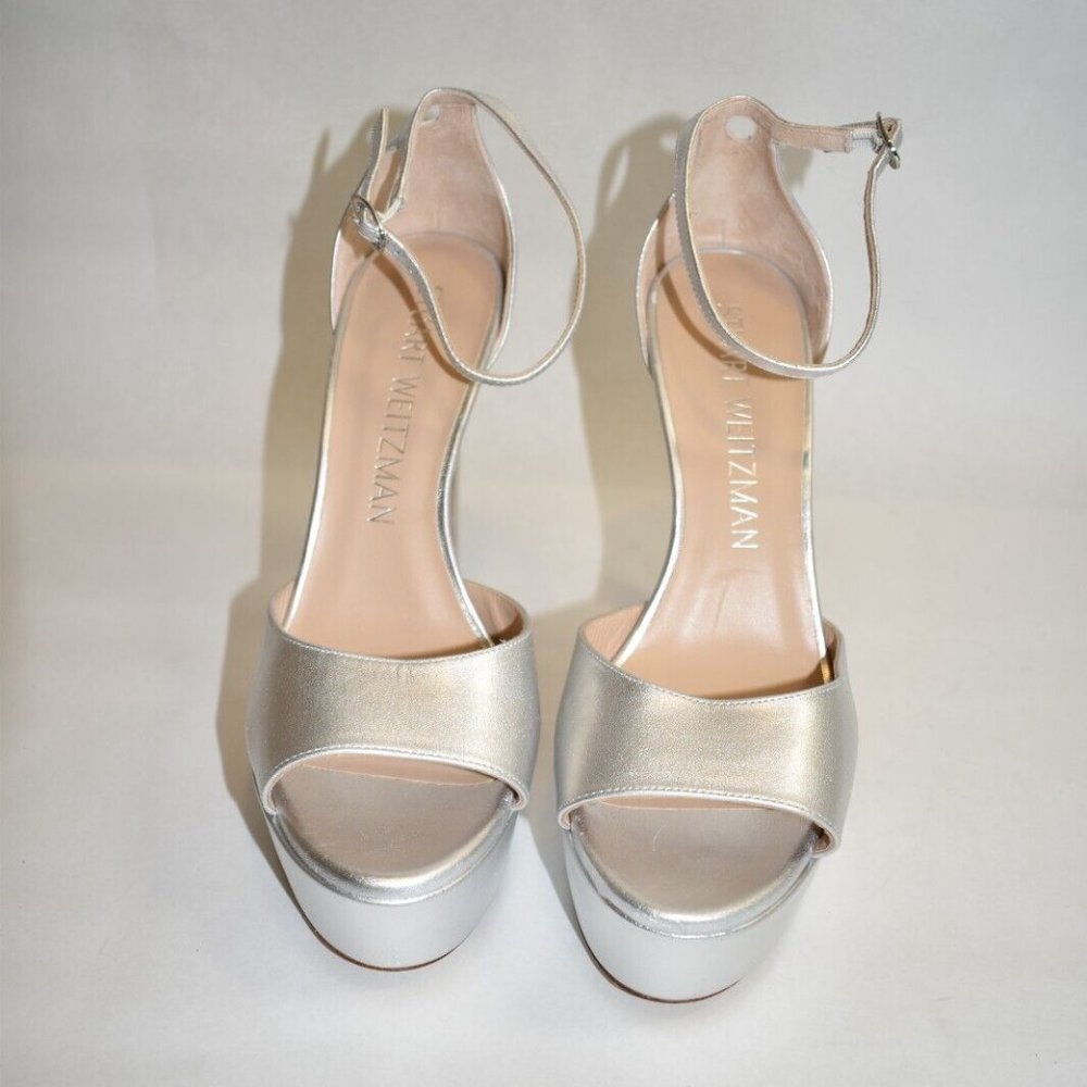 $550 Stuart Weitzman Disco Platform Sandals Eleva… - image 3